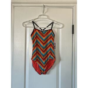 BNWT JOE BOXER SWIMWEAR  Girl's One Piece SwimSuit GIRLS SIZE 10 ORANGE